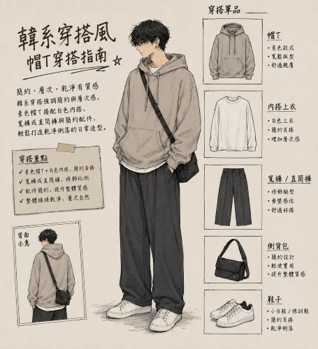 （韓系簡約風穿搭建議）